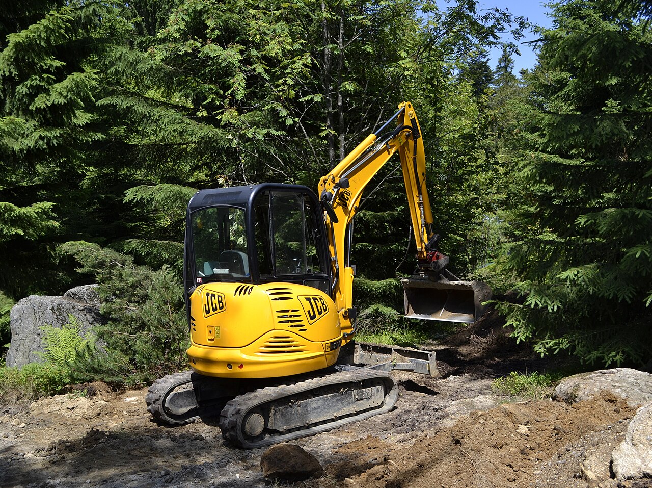 JCB compact excavator